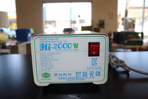 Hanil Industries CO LTD HI 2000 U Transformer