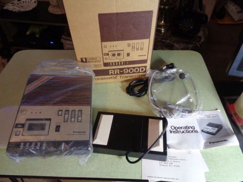 Panasonic RR-900D Microcassette Transcriber Recorder  Complete in Original Box