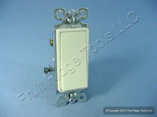 Cooper Light Almond Decorator Rocker Wall Switch 3-WAY 15A 6503LA