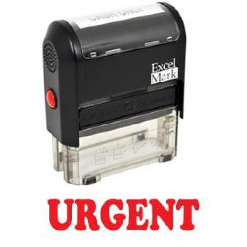 URGENT Self Inking Rubber Stamp - Red Ink (42A1539WEB-R)