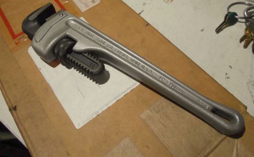 Ridgid 31095 straight pipe wrench, aluminum, 14 in. l for sale