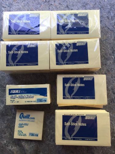 Huge Lot of Quill Sticky Notes - 3000+ Sheets, Office Supplies, Self Stick Notes