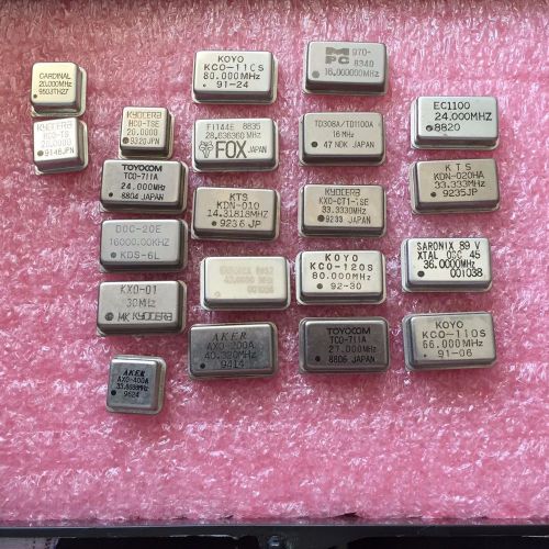 Assorted Crystal Oscillators - Used pulls 21 pcs