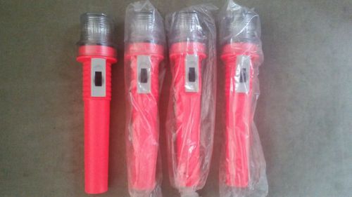 Lot of 4 emergency strobe flares visi-flare weatherproof c cell battery operated for sale