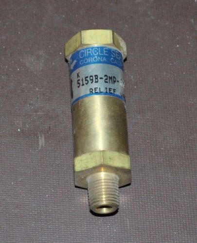 Circle seal controls 5159b-2mp-90 brass relief valve, 5100 series, 90 psi for sale