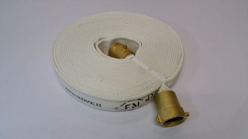 North American Fire Hose 187 Type I Single Jacket - 1-1/2&#034;, 50FT, White