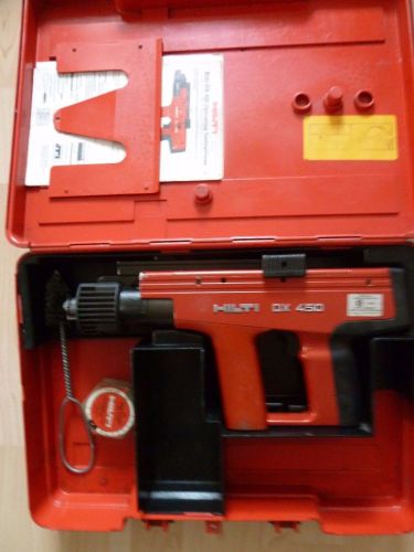HILTI DX450 PISTON DRIVE POWDER ACTUATED NAIL GUN Tool concrete and accessoires