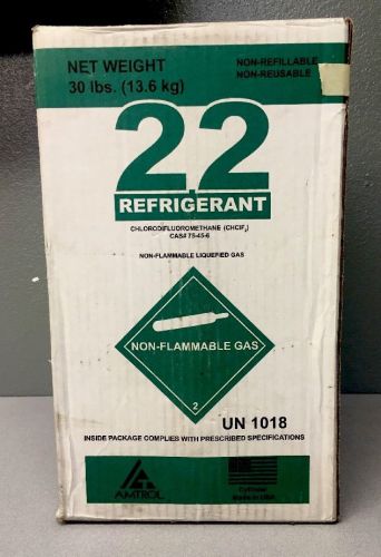 R-22 REFRIGERANT 30lbs 30lb R22 r22 IN BOX * 35.90 TOTAL WEIGHT * FAST S&amp;H