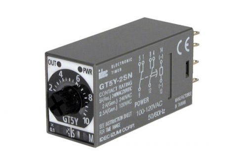 Idec gt5y-2sn1d24 relay dpdt 5a 24vdc  plug-in,us authorized dealer new for sale