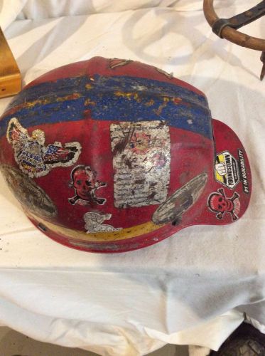 Miner&#039;s Red Hard Hat With Stickers