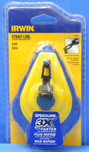 Irwin tools strait-line speedline chalk reel 100-foot #64310 for sale