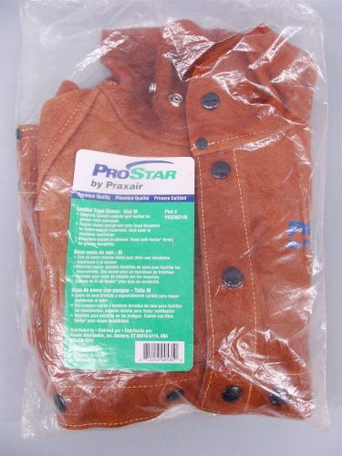 New praxair pro star leather welding cape sleeve medium for sale