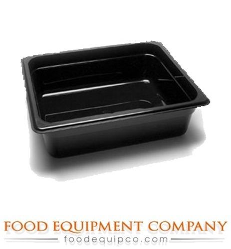 Cambro 24CW110 Camwear® Food Pan 1/2-size 4&#034;D black  - Case of 6