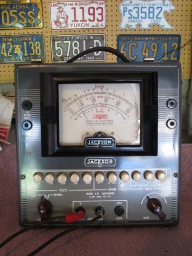 Vintage 1940&#039;s Jackson 642 Multimeter Antique Automotive HAM Radio Repair Meter