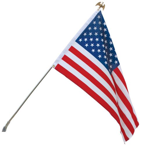 (12) NEW US 3X5 FLAG AND POLE SET POLYESTER W HARDWARE United States 3x5&#039;