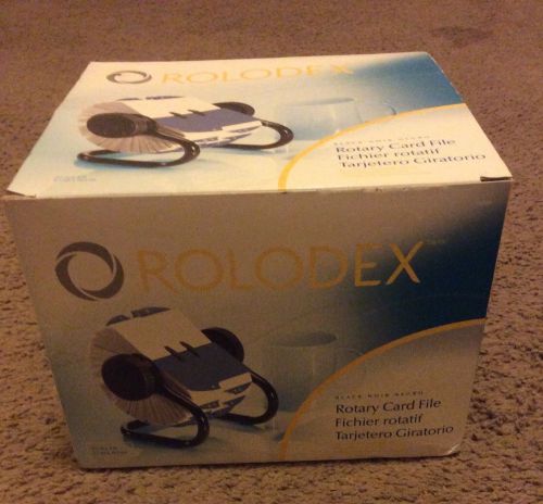 Rolodex Rotary Card File And 500 Cards New!