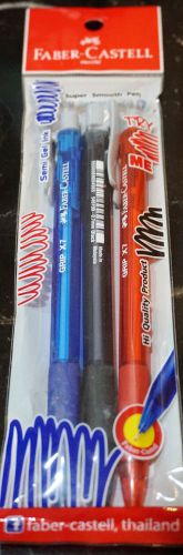 3 Color Grip Pen Faber-Castell GRIP X7 BALLPOINT 0.7 MM. BLUE RED BLACK INK