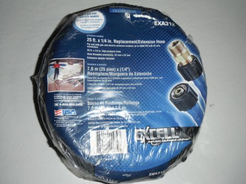 Ex-Cell DeVilbiss Pressure Washer 25 ft x 1/4 in Replacement Extension Hose USA