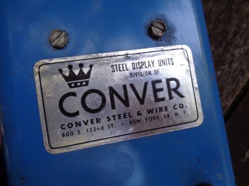 working CONVER STEEL &amp; WIRE Co. DISPLAY UNIT Electric Motor revolving spinner