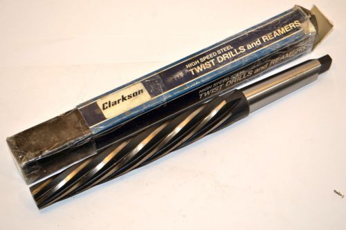 Nos clarkson uk 28mm #3mt tapered shank helical 5 flute bridge reamer wr14bg3b for sale