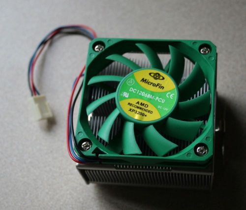 MicroFin CPU Cooler Fan DC1206BM-PCU with heatsink