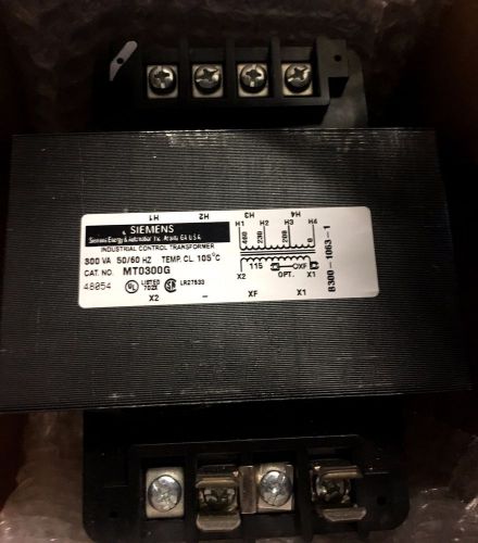 Siemens MT0300G Control Transformer VA Rating 300 50/60 Hz