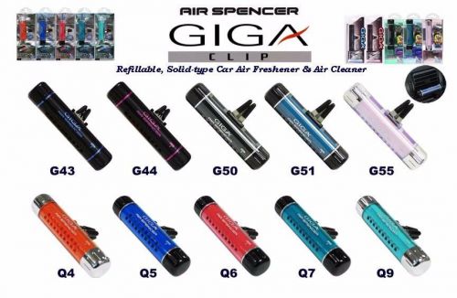Air Spencer Giga Clip GREEN BREEZE - Black scent  Refillable Air Freshener