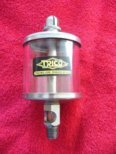 2 1/2 oz.trico heavy gauge steel gravity feed oiler with heavy wall nos for sale