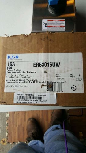NIB Eaton ER53016UD Enclosed Rotary Non-Fusible Switch 16A