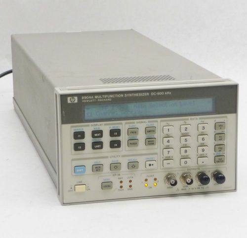Hp agilent keysight 8904a multifunction synthesizer dc-600khz opt 001 002 003 for sale