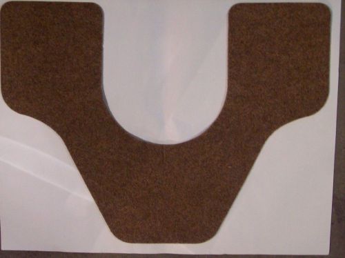 (4) WizKid Commercial Fiber Toilet/Commode Mat 27&#034; x 21-1/2&#034; x 1/4&#034; Grey