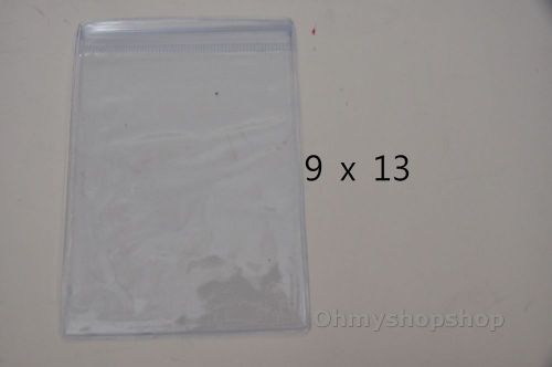100Pcs 9 x 13 cm Clear Self Sealing Zip Lock Jewelry Gift Packaging Bags PVC