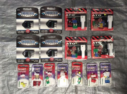 Wholesale lot of automotive and marine fuses, lot of 139 for sale