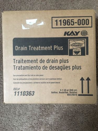 Kay Drain Treatment Plus Sealed Case Of 6-1 US Qt Bottles