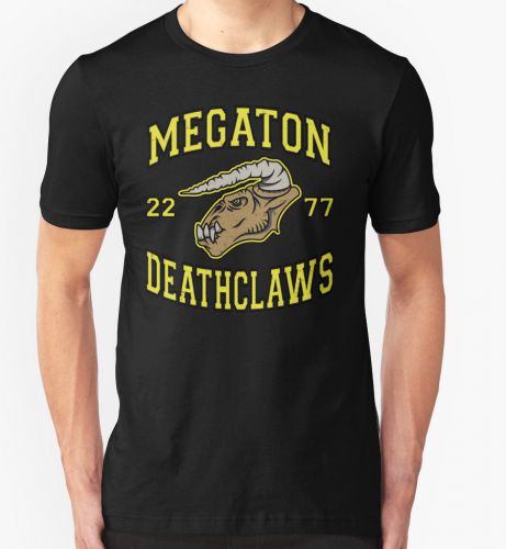 New megaton deathclaws sm men&#039;s black t-shirt size s m l xl 2xl for sale