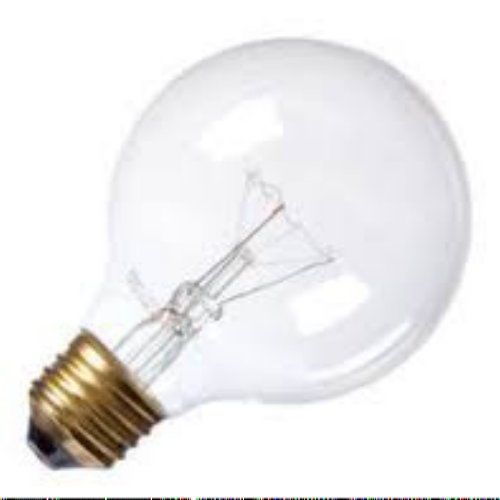 Incandescent G25 Decor Bulb 25G25/C 120V  1 LAMP 25W  MEDUM SOCKET CLEER