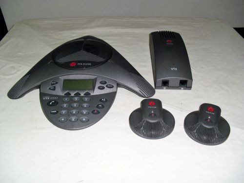 Polycom VX1000 2201-07-142-001Bundled with2 Microphones &amp; Universal Wall  Module