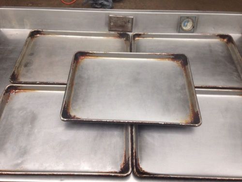 Stainless Steel Commercial Restaurant Baking Trays. Lot Of 5