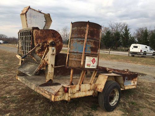 Tgl s/a tag-a-long trailer with concrete mixer masonary grout honda engine for sale
