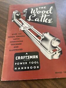 CRAFTSMAN Wood Lathe 1954 Handbook Operator&#039;s Manual