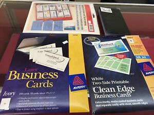 Avery business cards Avery 28877, Avery 5376 (7 in lot)
