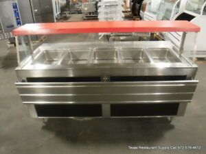 Moduserve MCT-HF6 78&#034; 5 Well Steam Table with sneeze guard