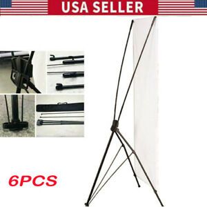 6pcs/pack Economy Fiber Rod Korean X Banner Stand 80cm x 200cm Dispaly for Trade