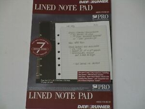 Day Runner #88203 483-341 Lined Note Pad 5.5&#034; x 8.5&#034; Page Size NOS 1993 Lot x 2