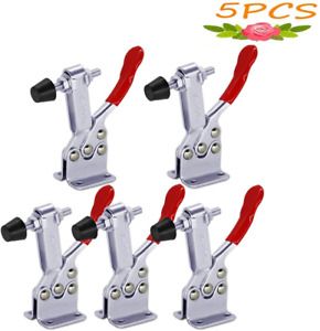 5 pack Hold Down Toggle Clamps Latch Antislip Red 201B Hand Tool 200Lbs Holding