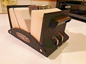 rolodex card file model v524 vintage with blank cards, tabs and plastic card