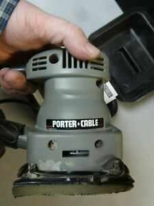 Porter Cable 340 Palm Sander w/ Dust Collector 1/4 Sheet Corded NR Auction
