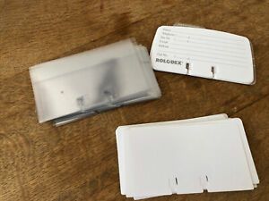 Rolodex Cards Office Supplies 34 White, 34 Page Protectors, 13 Address &amp; Phone