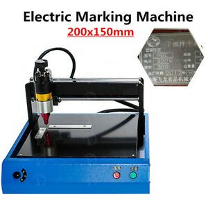 400W Electric Metal Marking Machine Nameplate Steel ID Card Dog Engraving 220V
