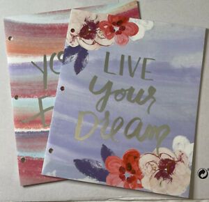 &#034;Live Your Dream&#034; &amp; You Are Enough&#034; 2 Pocket Folder